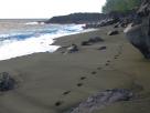 Plage de sable noir