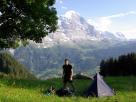 camping face Ã  l'Eiger